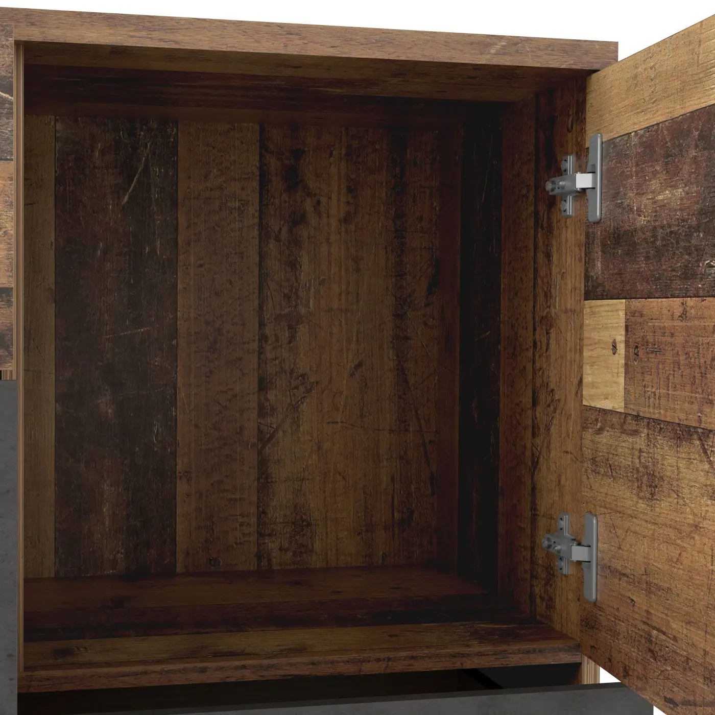 Kommode Skive Old Wood/Betonoptik dunkelgrau