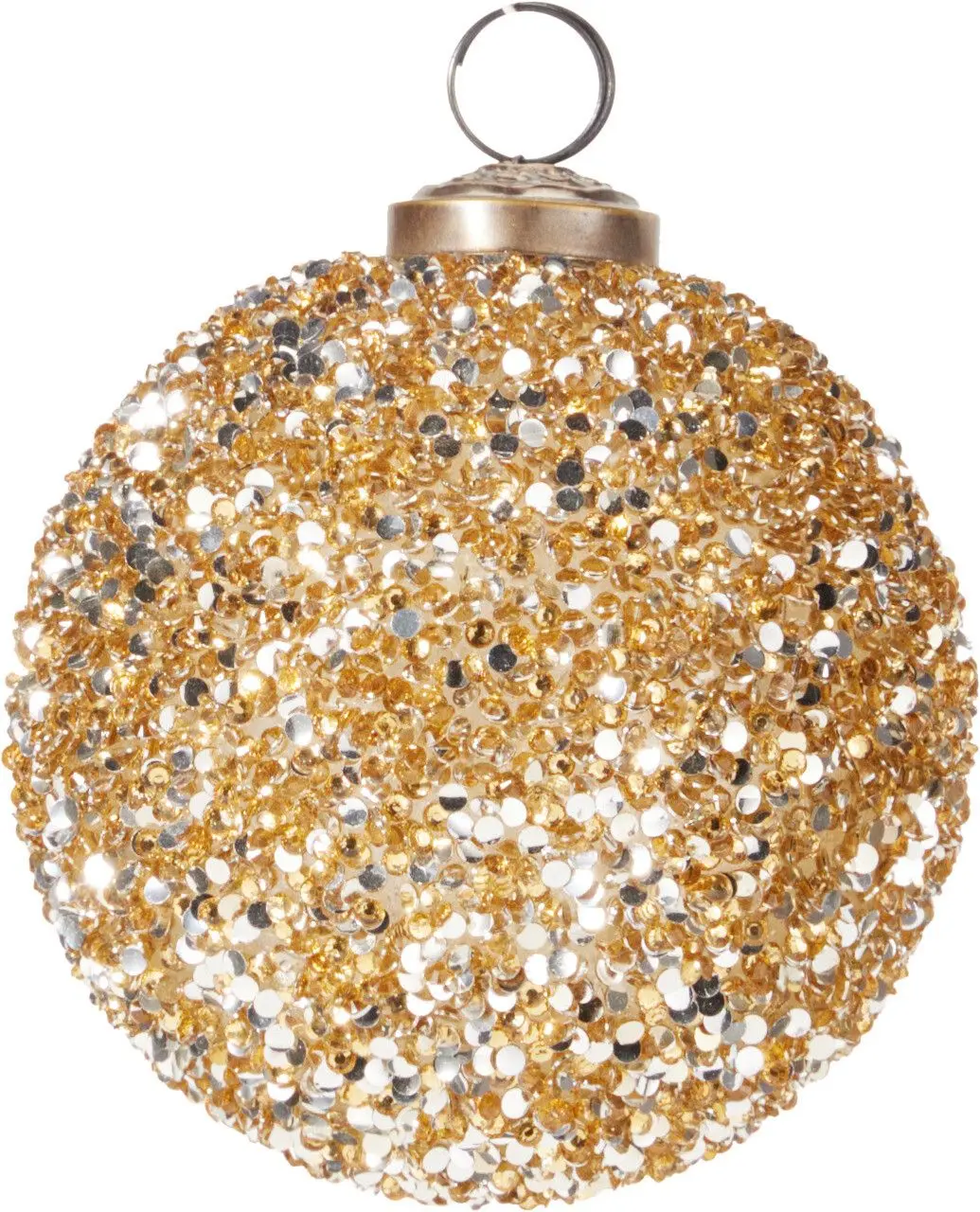 Weihnachtskugel gold