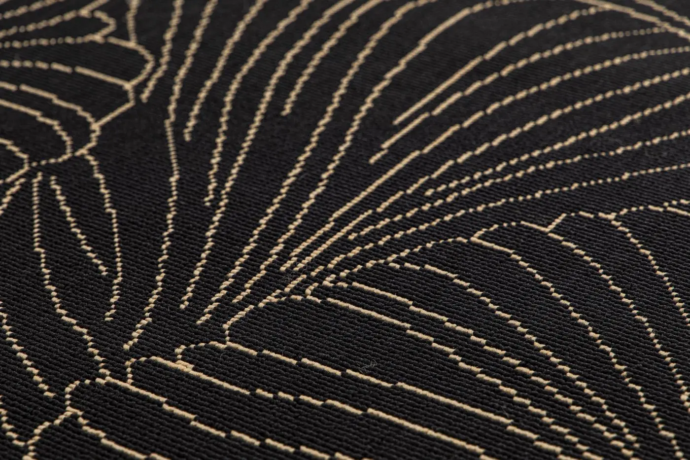 Teppich Lalix 120 x 170 cm schwarz mit Muster