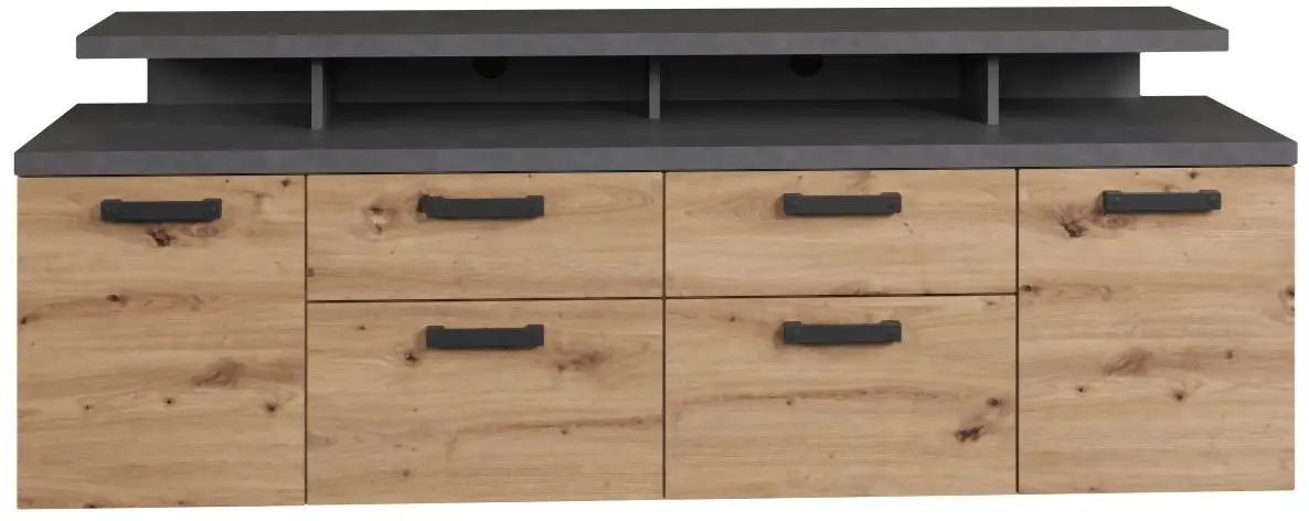 TV-Lowboard Follow Artisan Eiche / Matera TV-Lowboard Follow Artisan Eiche Melamin