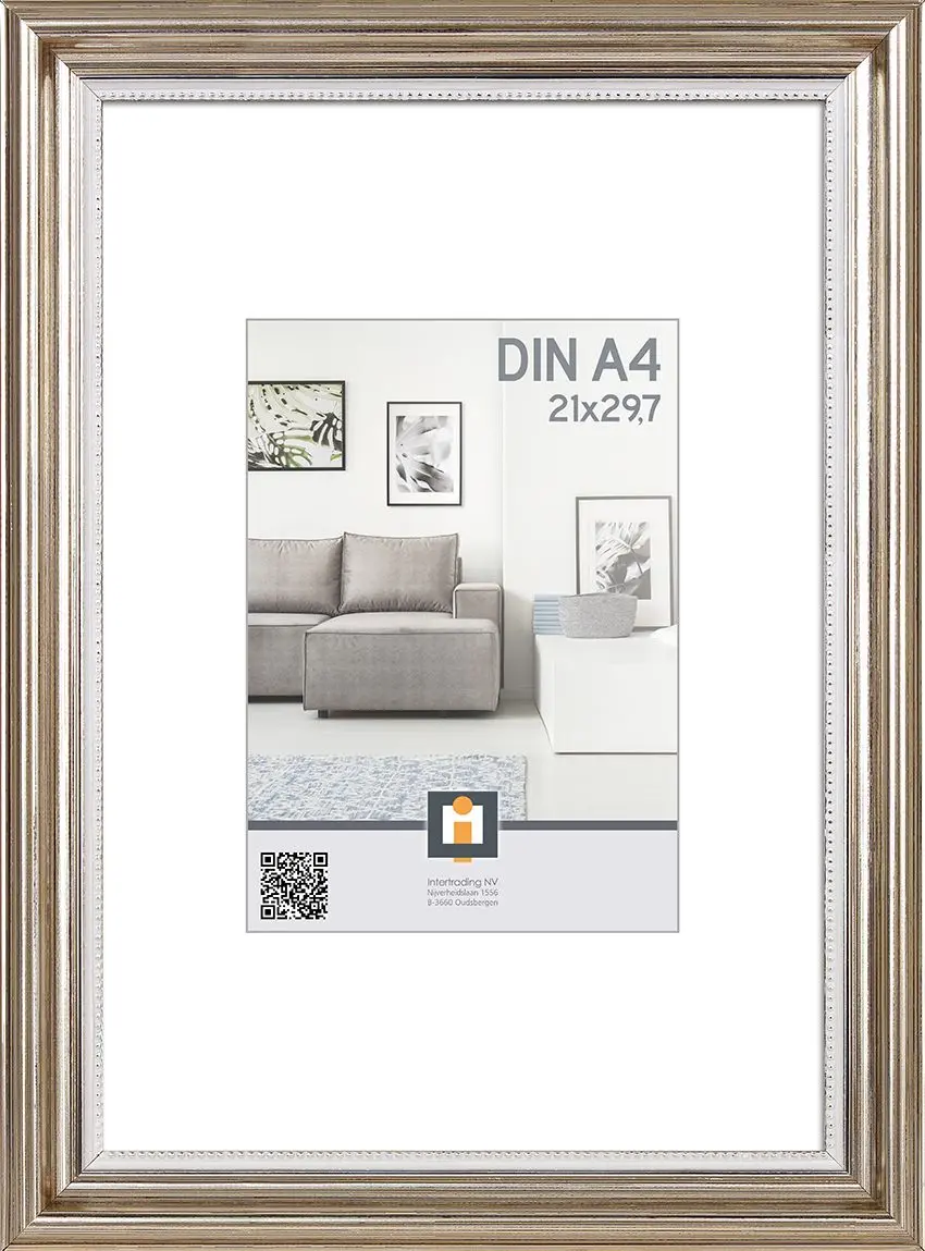 Bilderrahmen Ponza 21 x 30 cm silber