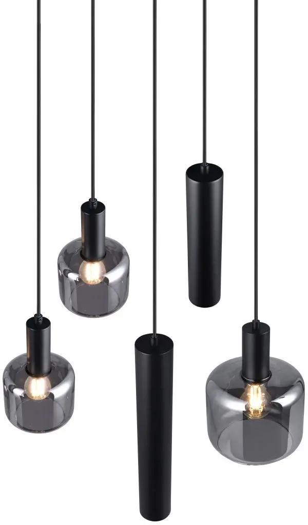 Pendelleuchte Mataro 150 x 40 cm schwarz