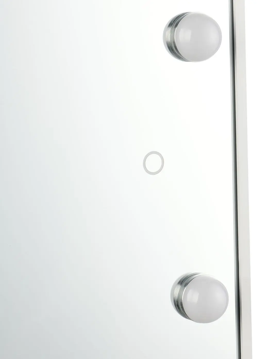 Stand-/Wandspiegel Lorina weiß LED-Beleuchtung
