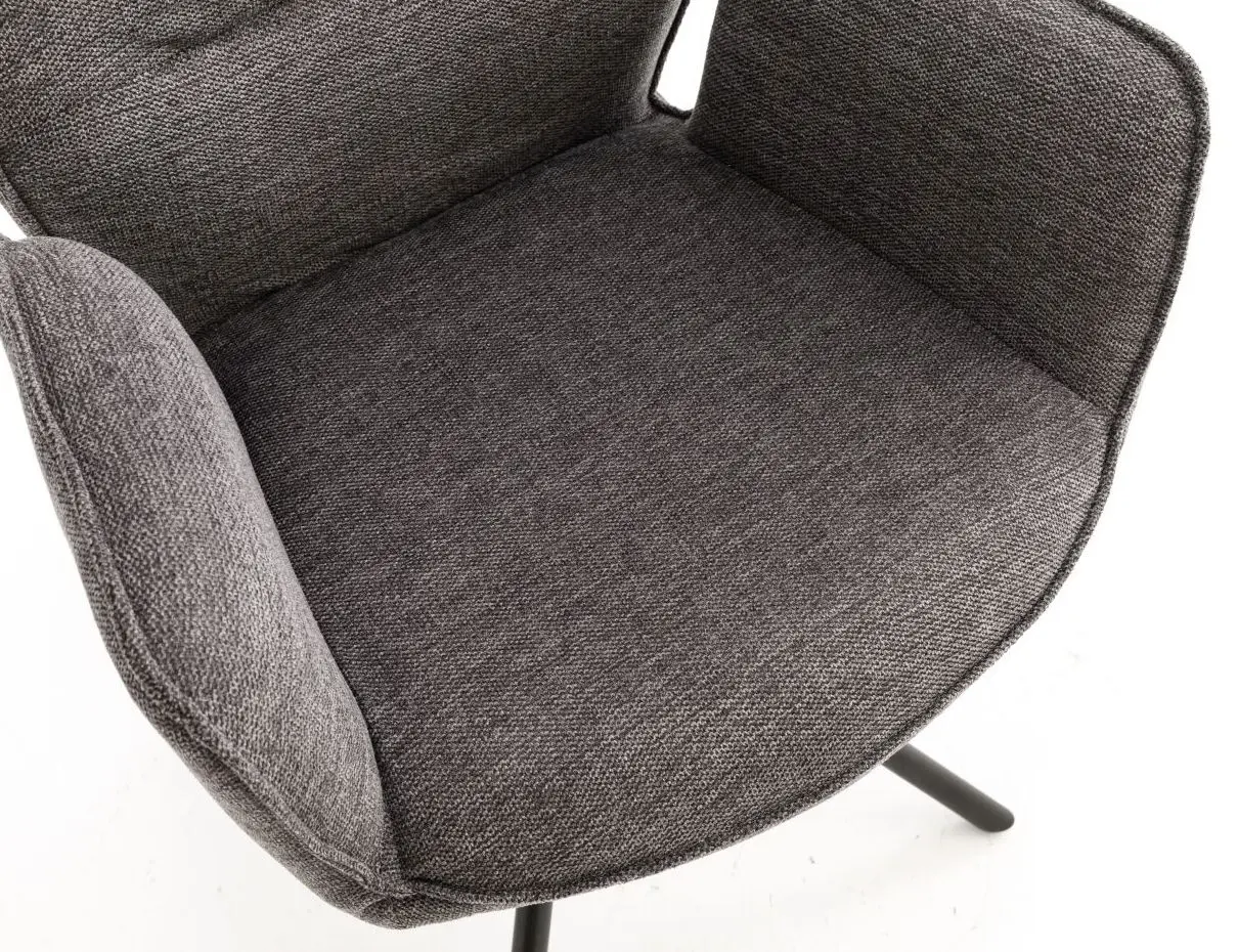 Armlehnstuhl Greyton anthrazit mit Drehfunktion