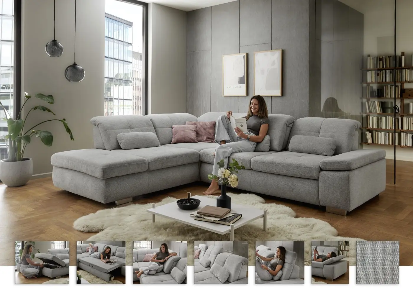 Wohnlandschaft LS 872918 mit Komfortfunktionen