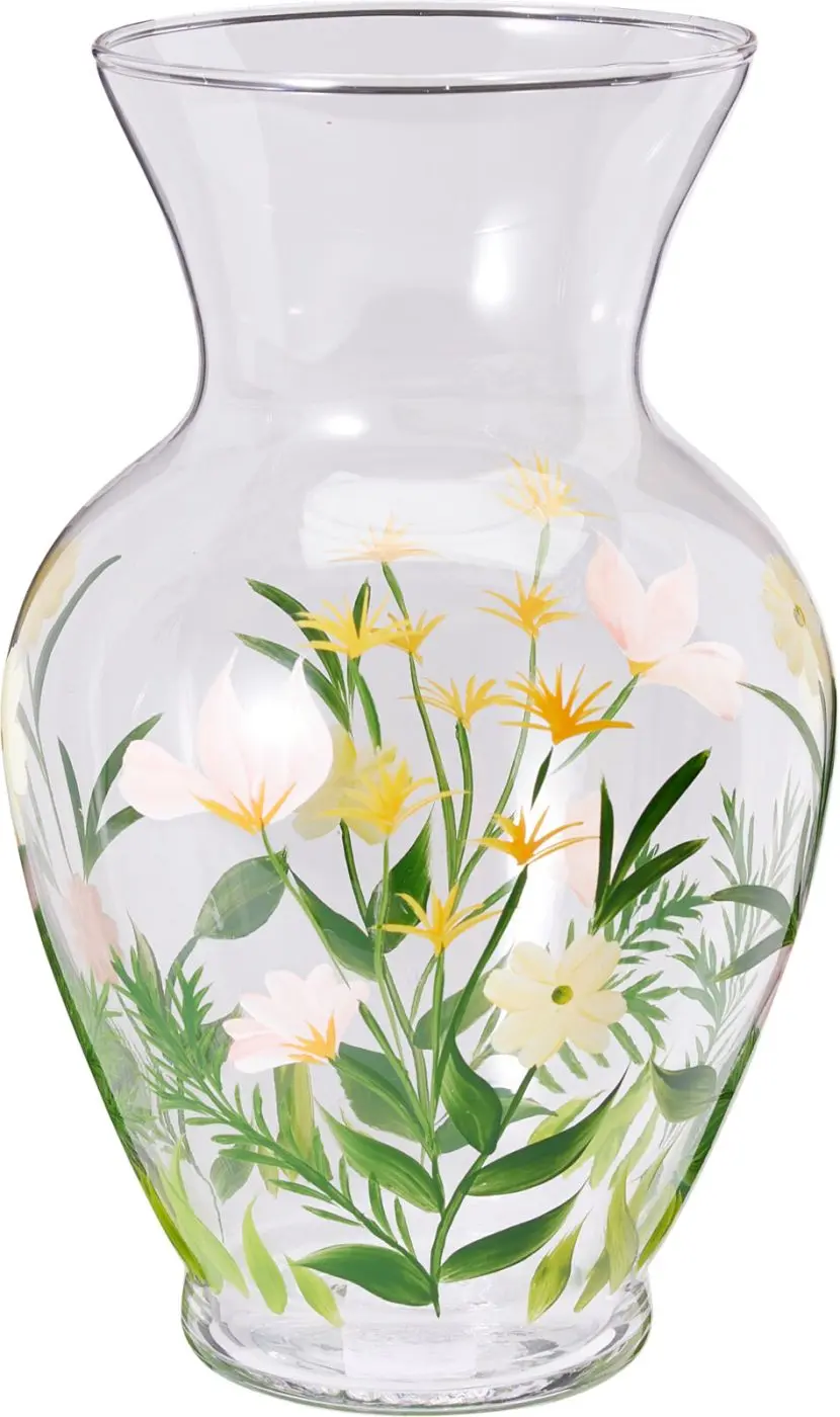 Vase mit Blumendesign