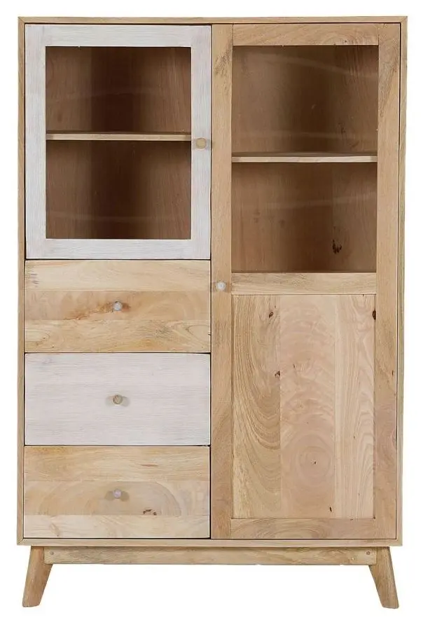 Highboard Kata Mango massiv/weiß