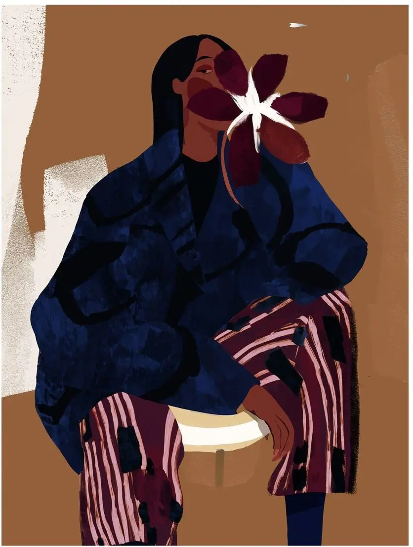 Leinwandbild Her 60 x 80 cm