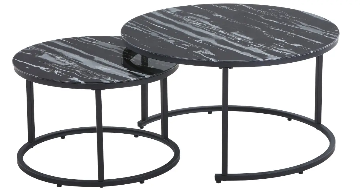 Couchtisch-Set C68 schwarz