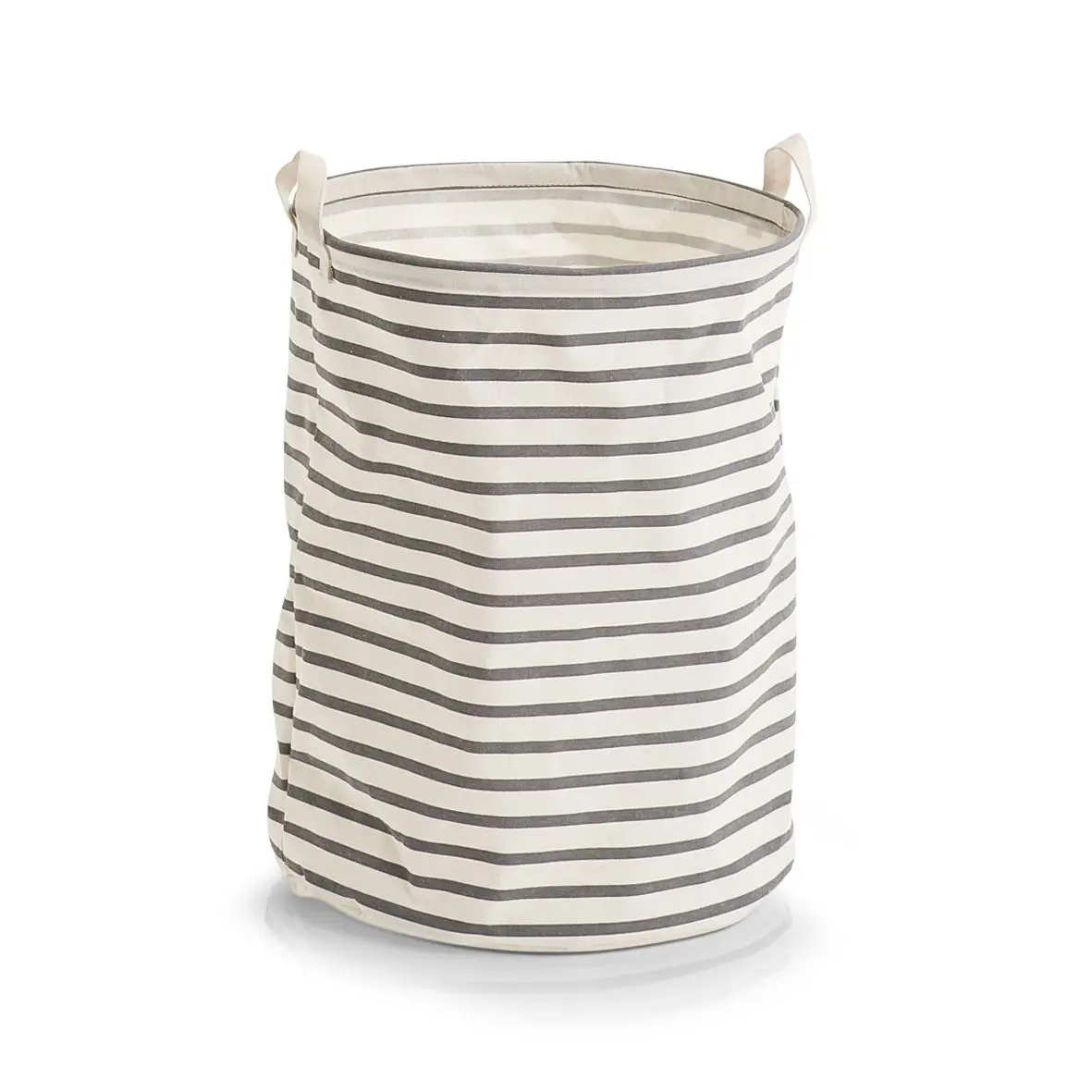 Wäschesammler Stripes grau 38 x 48 cm