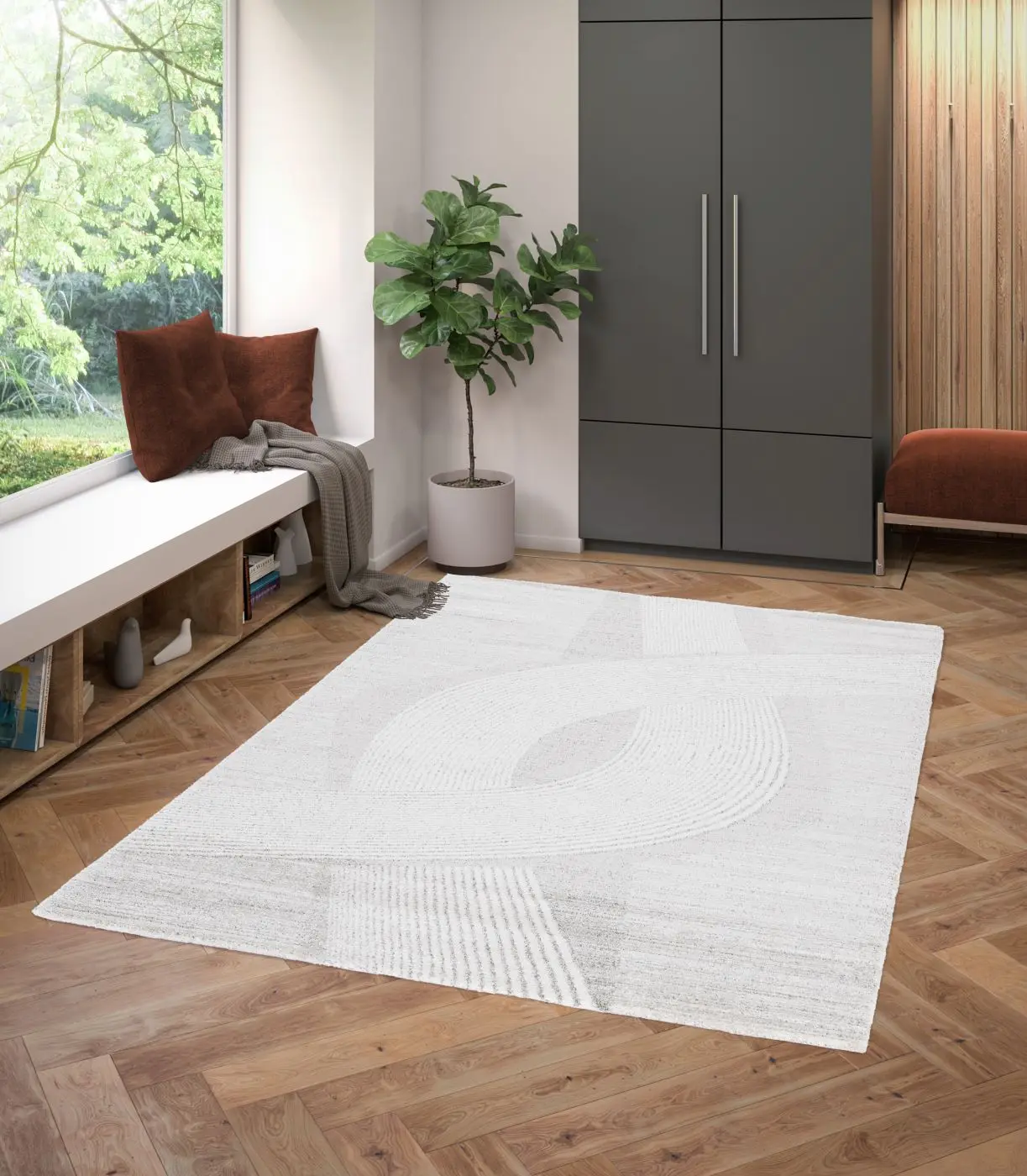 Teppich Siroc 160 x 230 cm beige
