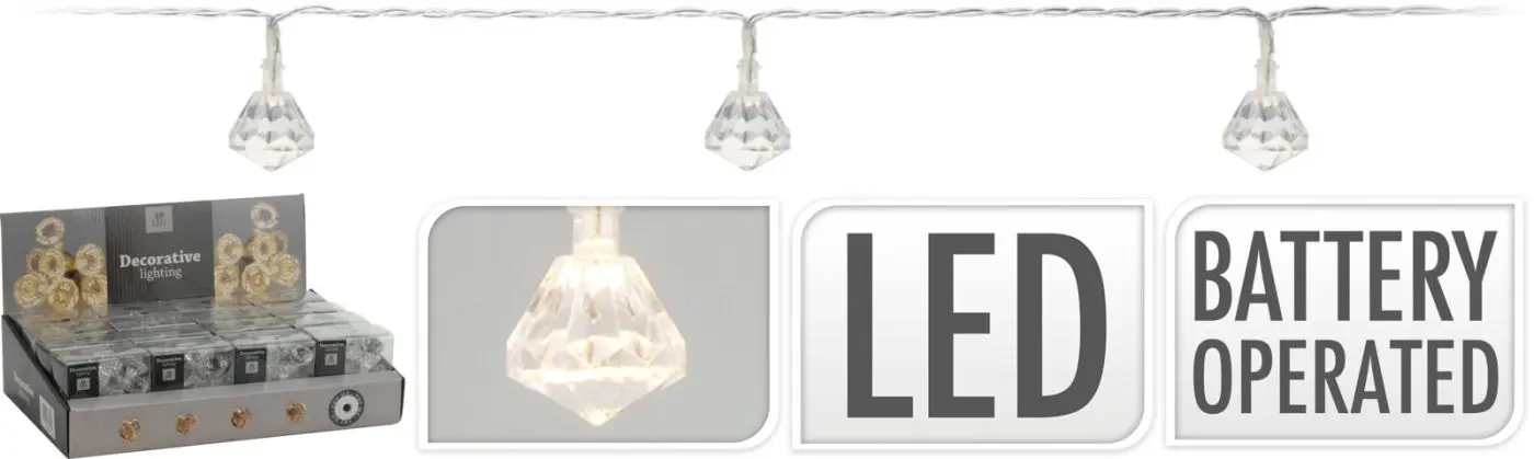 LED-Lichterkette Diamanten LED-Lichterkette Diamanten