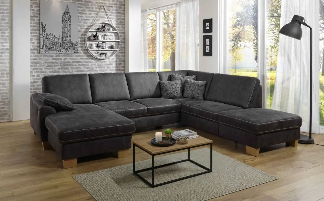 Wohnlandschaft couchliebe. LS742016 grau Basismodell