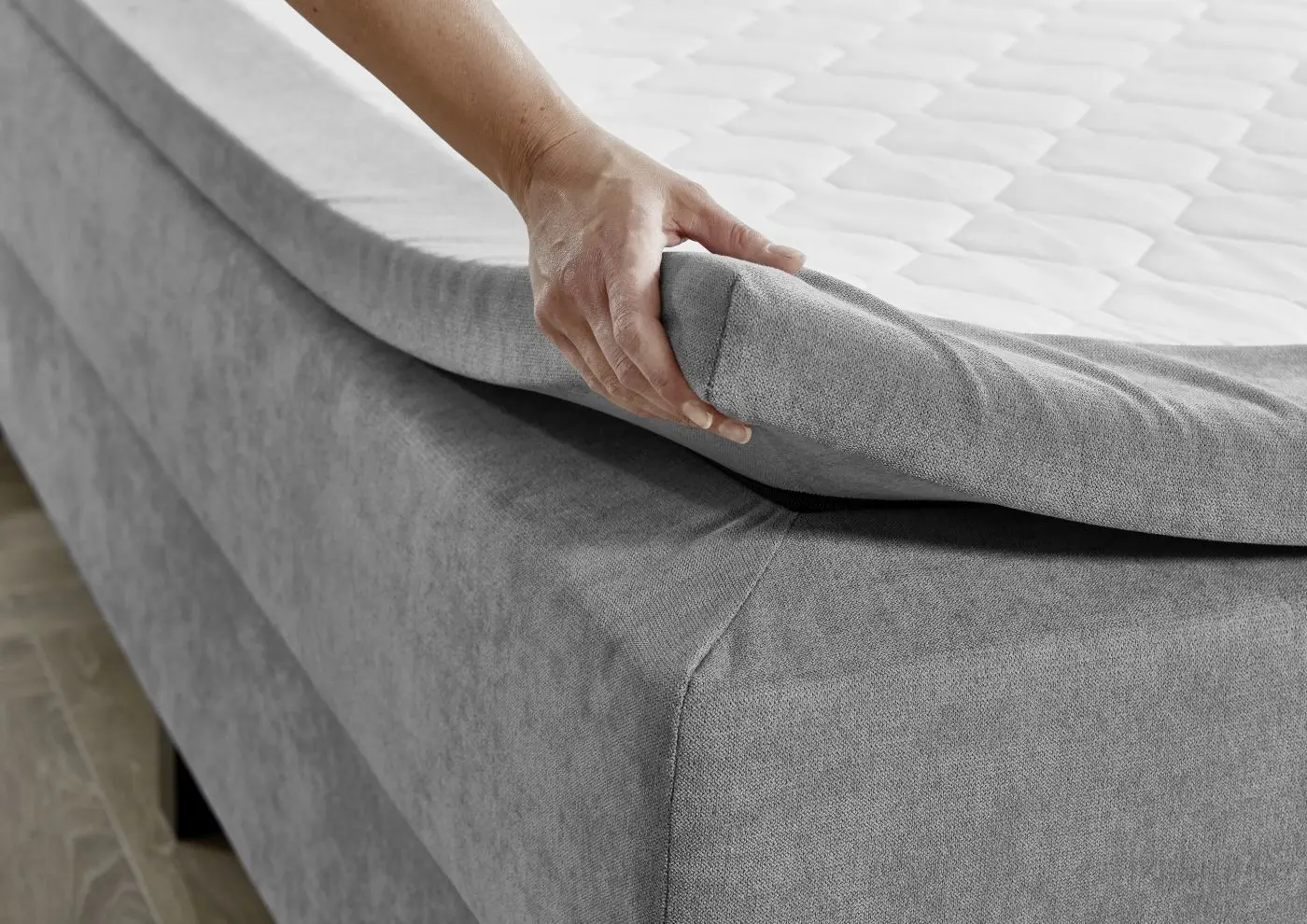 Boxbett Jeff 120 x 200 cm silber