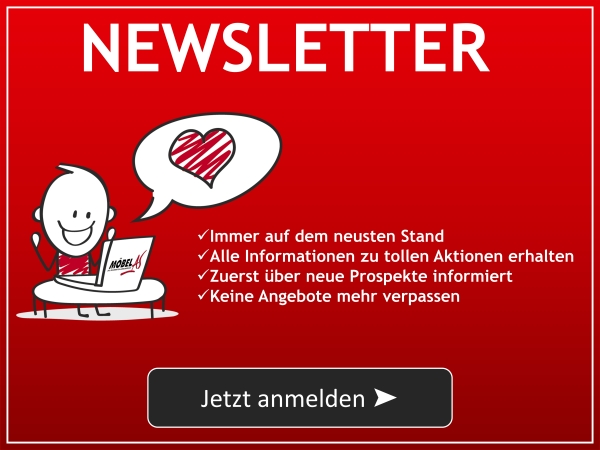 Newsletter von Möbel AS abonnieren und sparen