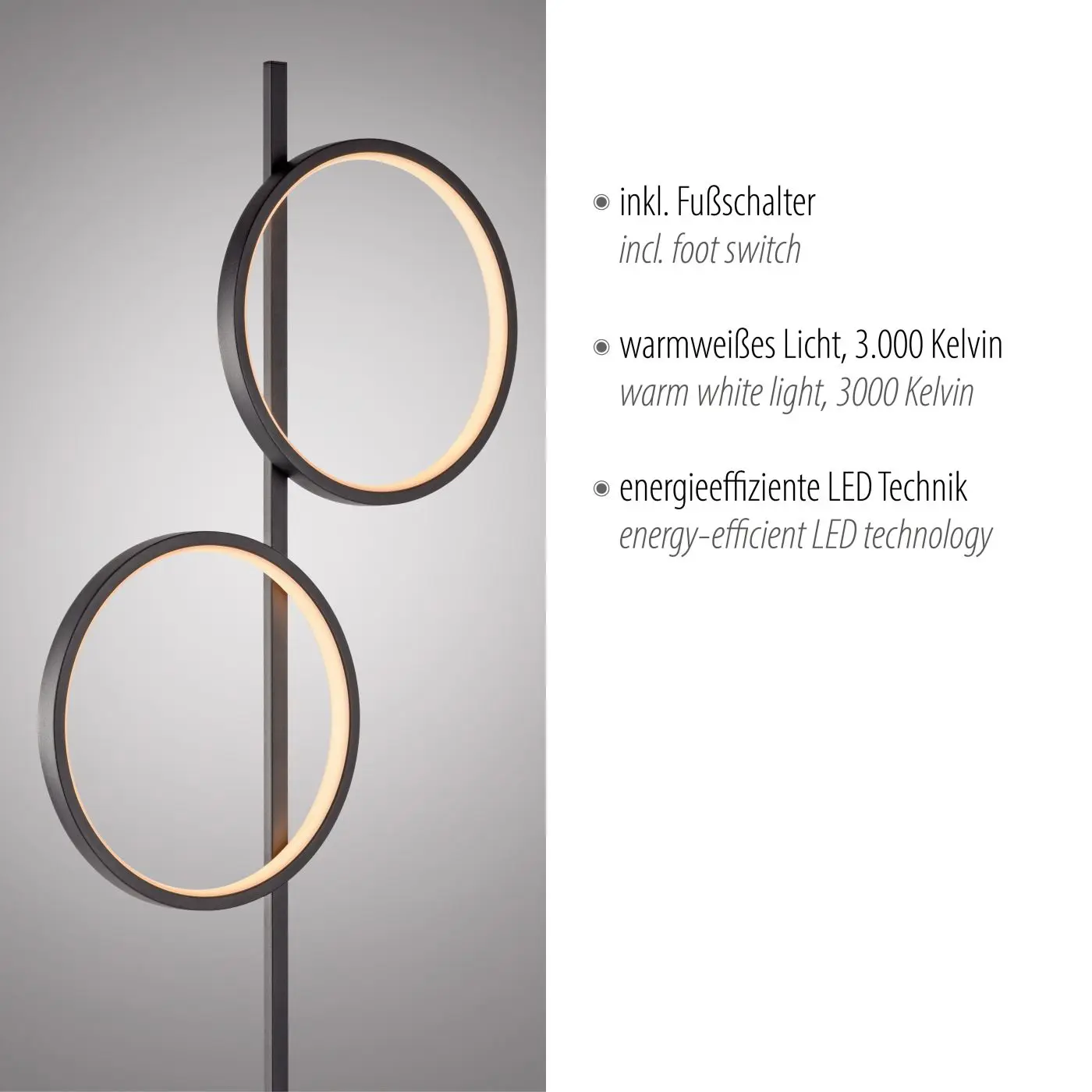 LED Stehleuchte Mini Ritus schwarz