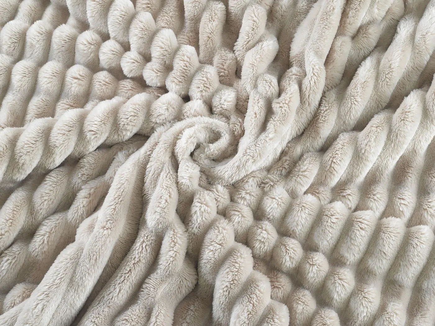 Wohndecke Flanell taupe