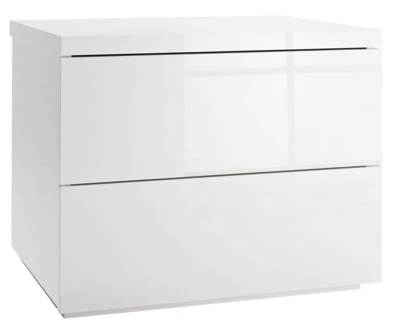 Nachtkommode Gran Privilegio weiß Hochglanz