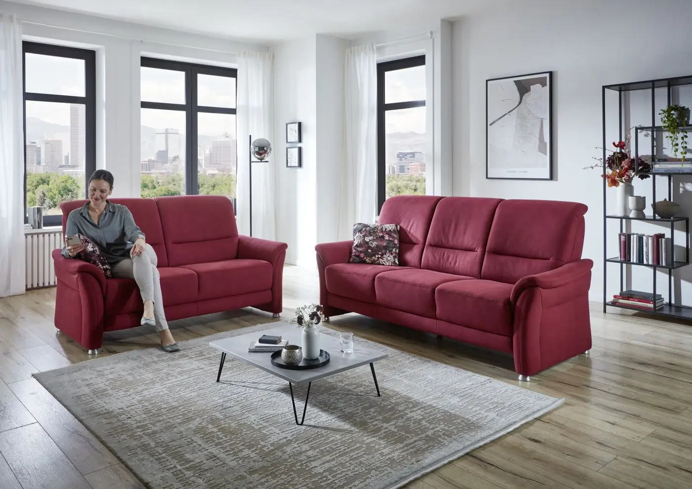 3-Sitzer couchliebe. PP-PF23182 rot 3-Sitzer PP-PF23182 rot couchliebe.