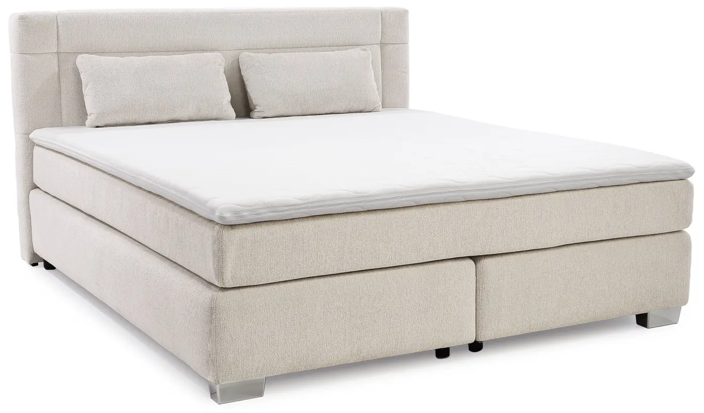 Boxspringbett Romana beige 180 x 200 cm Boxspringbett Romana beige 180 x 200 cm