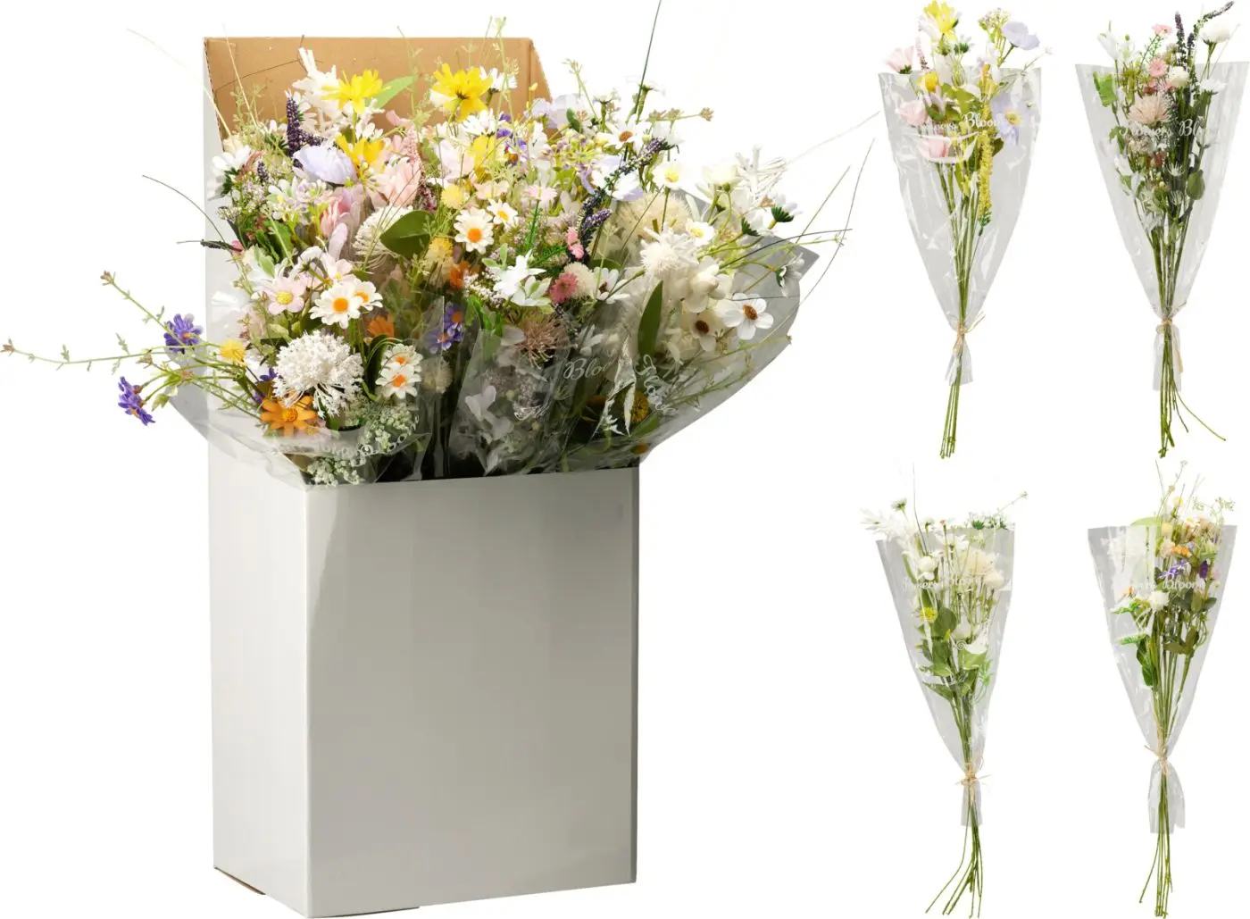 Blumenstrauß in Folie