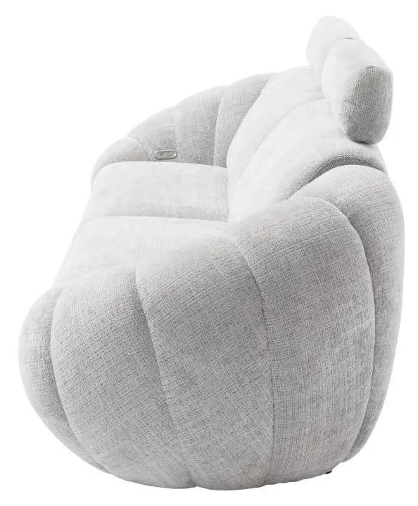 Sofa Kinsale hellgrau inkl. elektr. Relaxfunktion