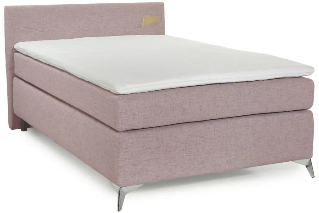 Boxspringbett Nora 120 x 200 cm rosa