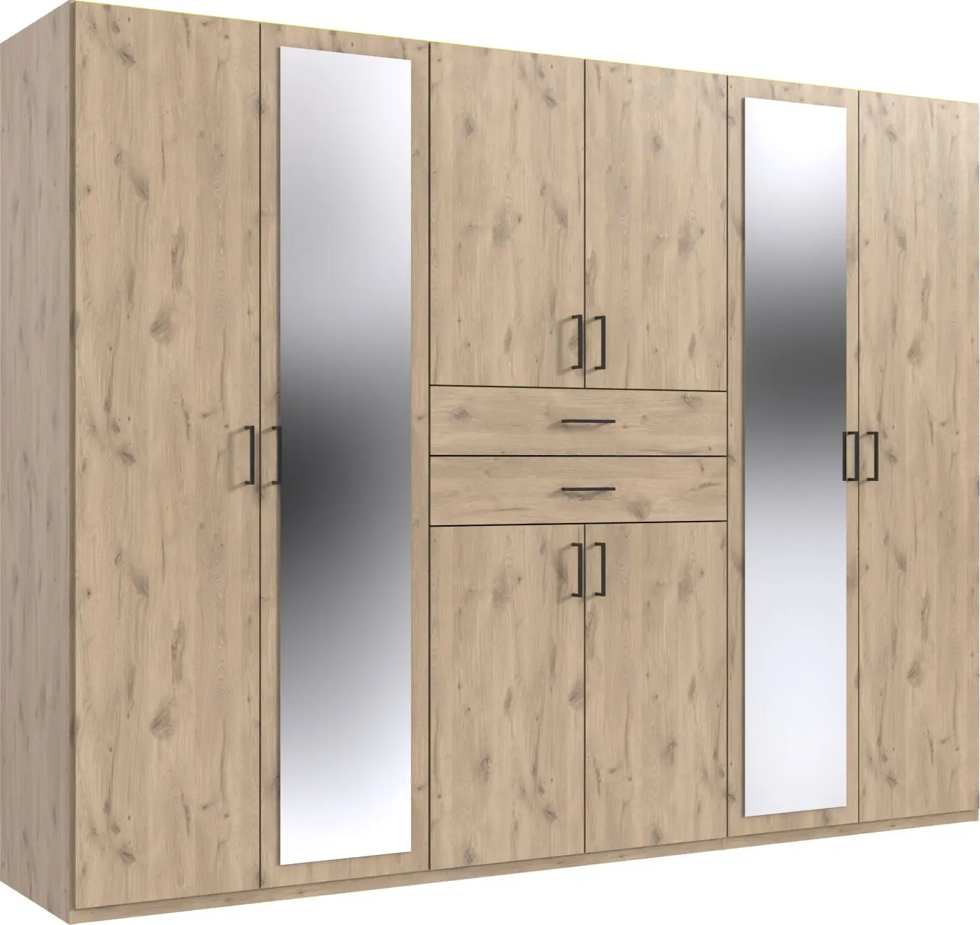 Drehtürenschrank Dillingen 8-türig Viking Eiche