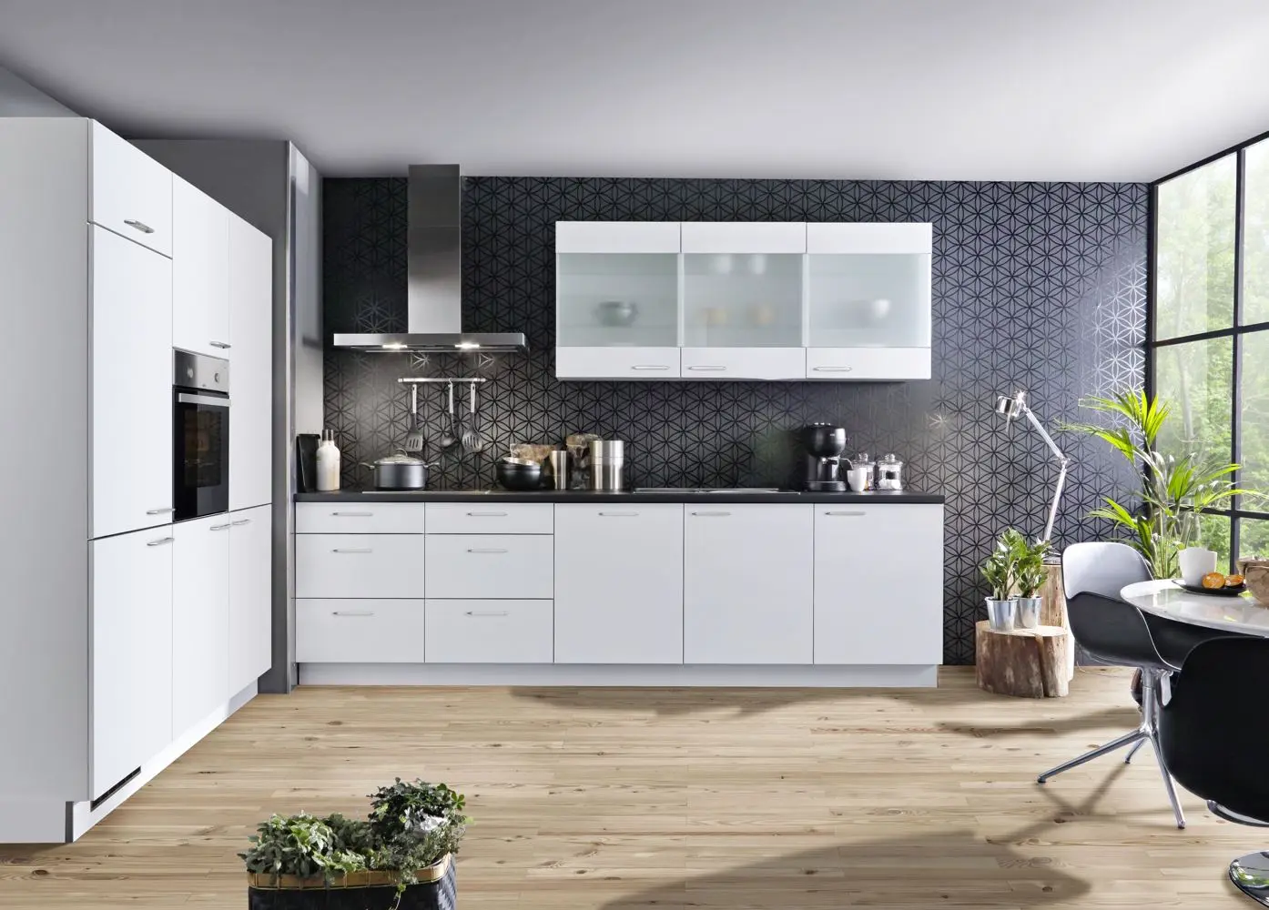 Winkelküche Express Clean Weiß supermatt