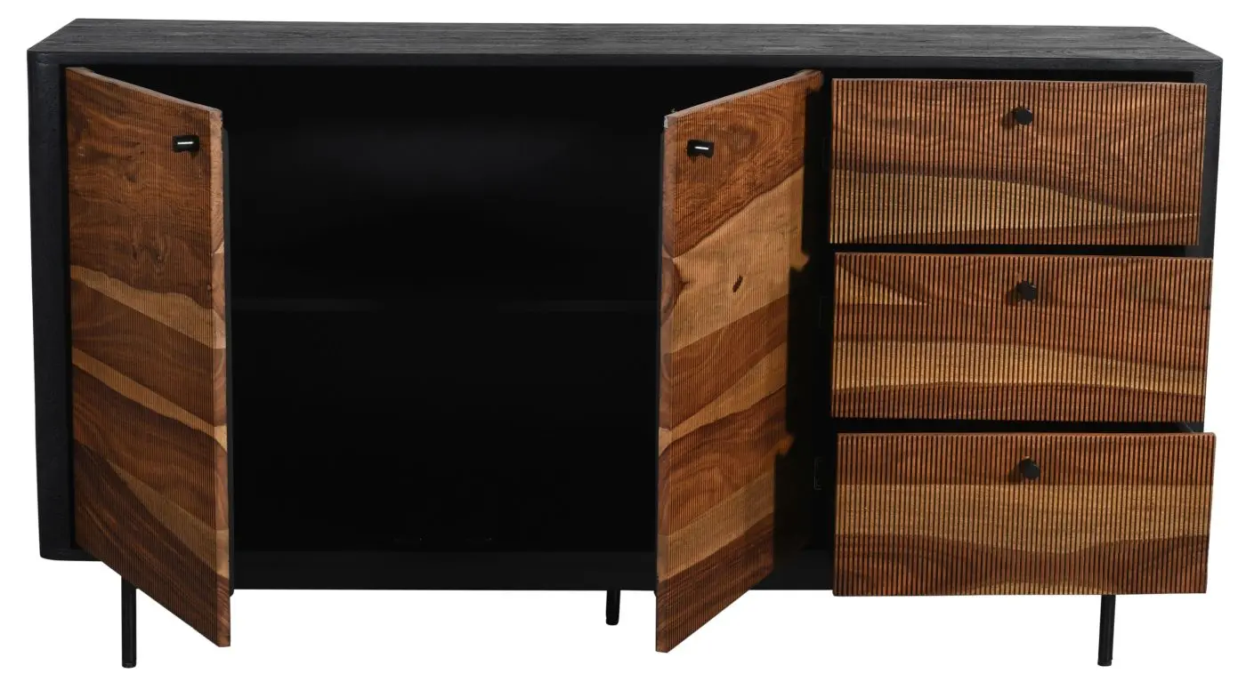 Sideboard Curry 2-türig Akazie massiv