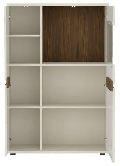 Highboard Virginia kaschmir/Nussbaum