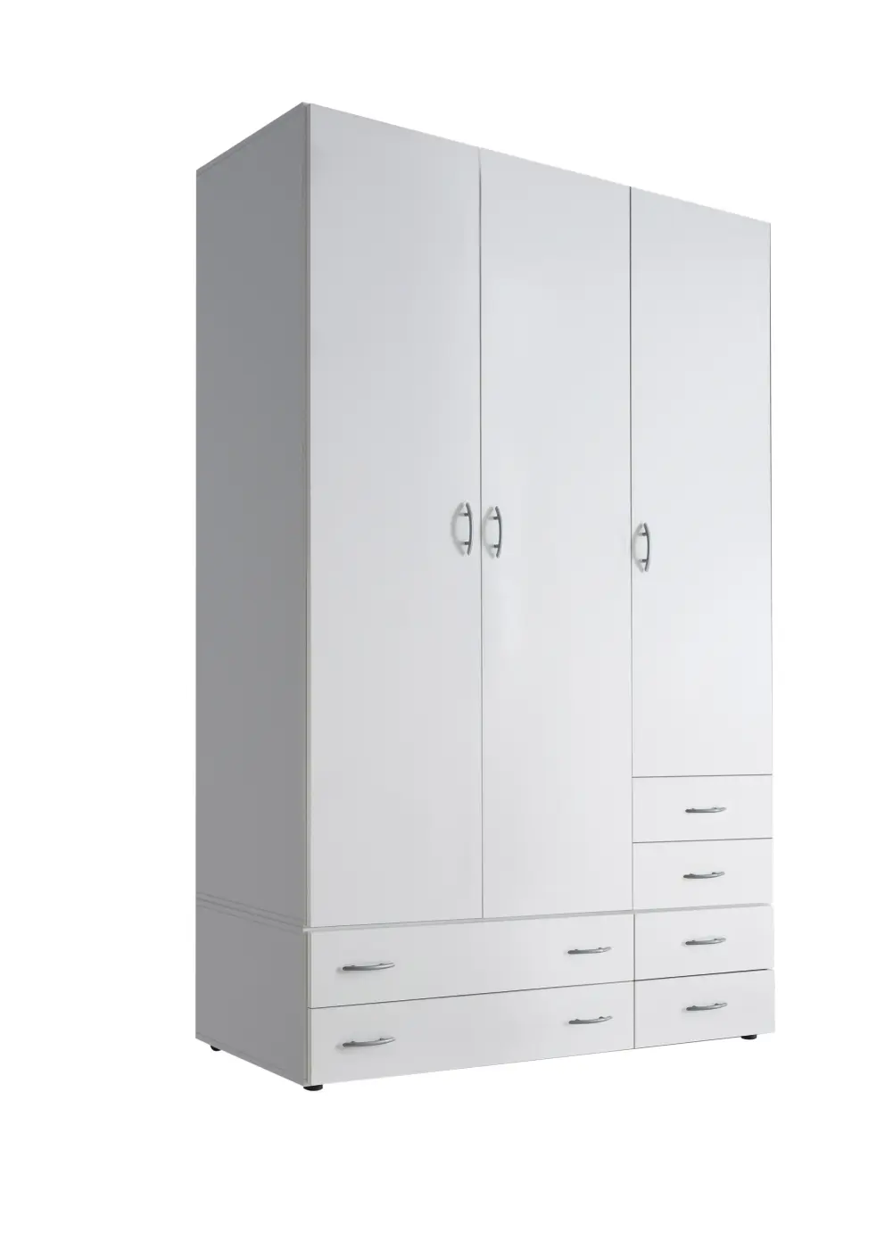 Drehtürenschrank Base 3-türig weiß