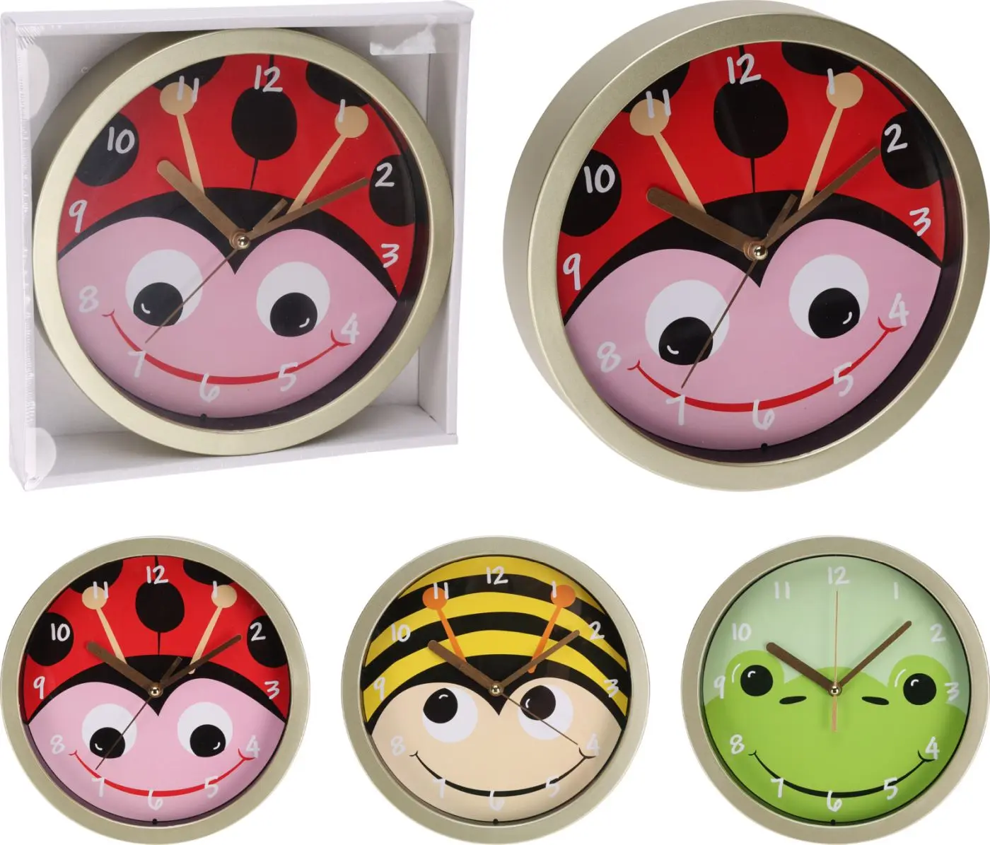 Wanduhr Kinder 20 x 20 x 4 cm 