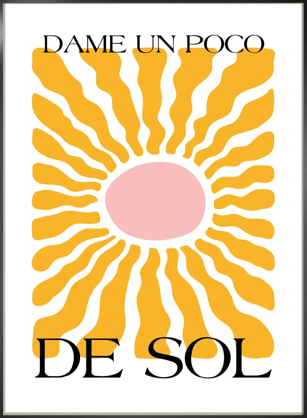 Bild gerahmt Sol 50 x 70 cm