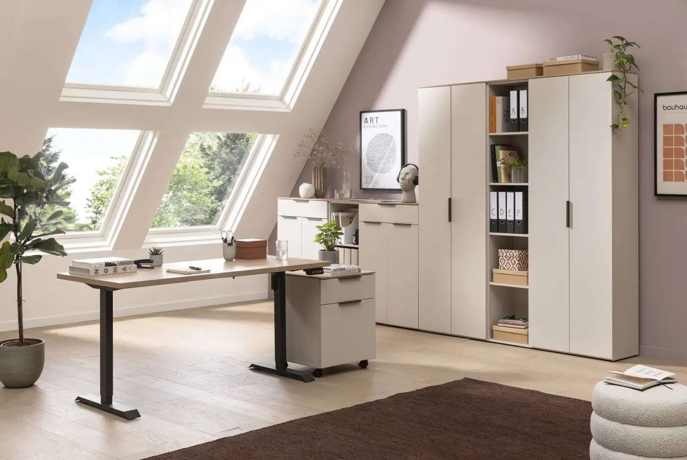 Schreibtisch Energia höhenverstellbar Artisan Eiche