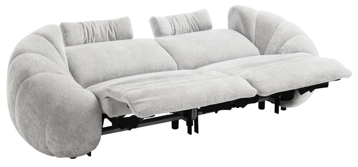 Sofa Kinsale hellgrau inkl. elektr. Relaxfunktion