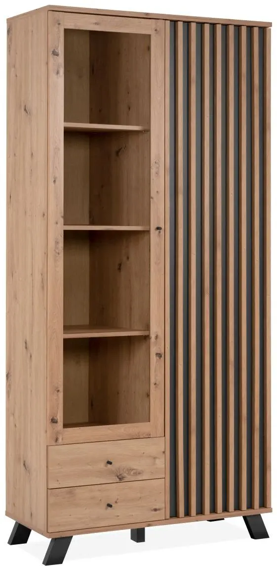Vitrine Medan Artisan Eiche/anthrazit