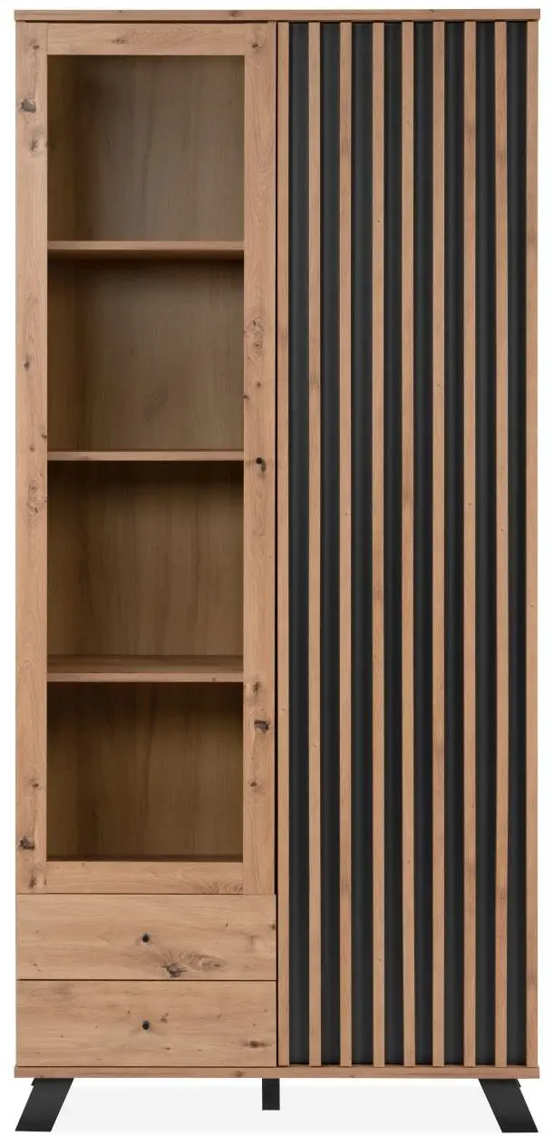 Vitrine Medan Artisan Eiche/anthrazit