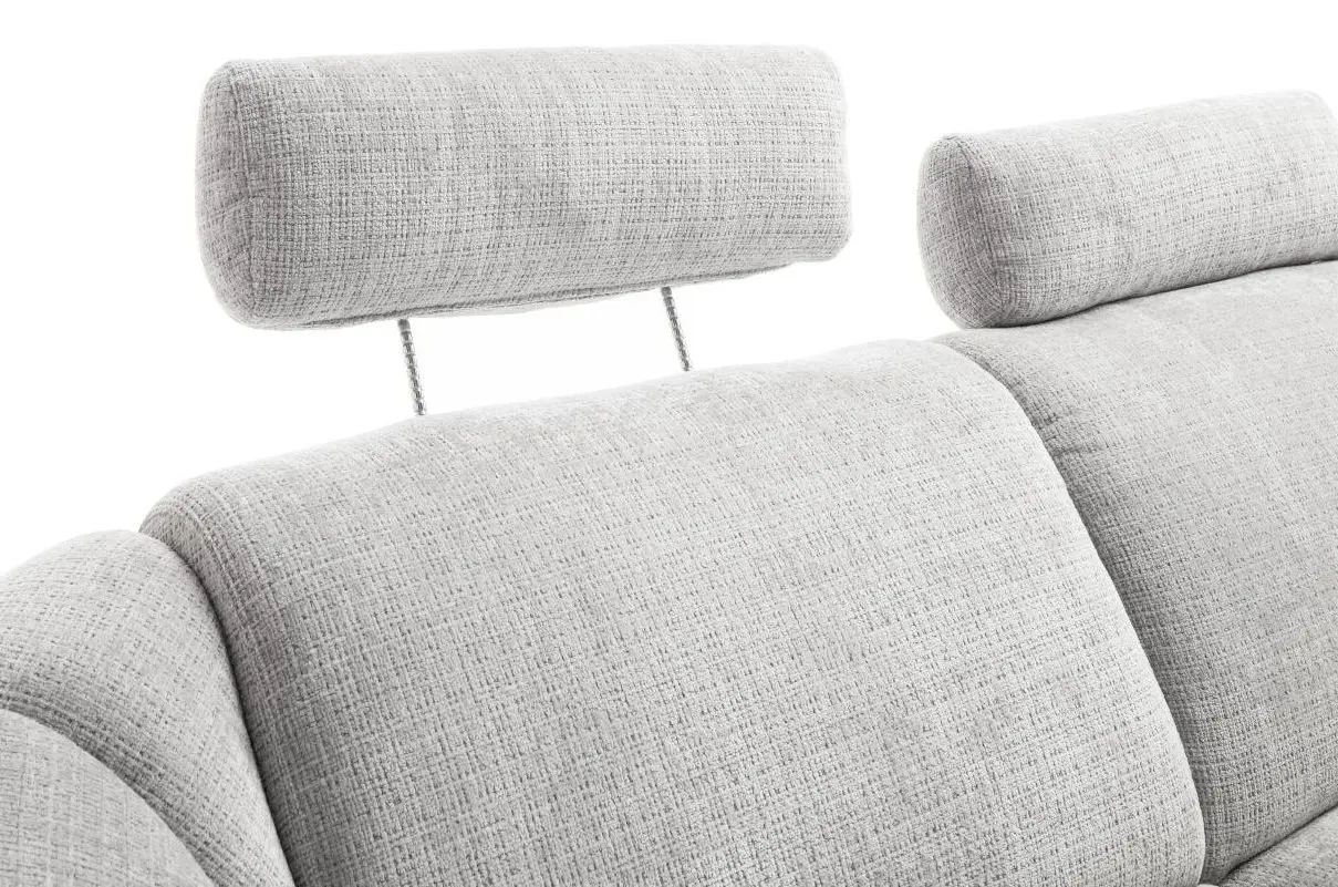 Sofa Kinsale hellgrau inkl. elektr. Relaxfunktion