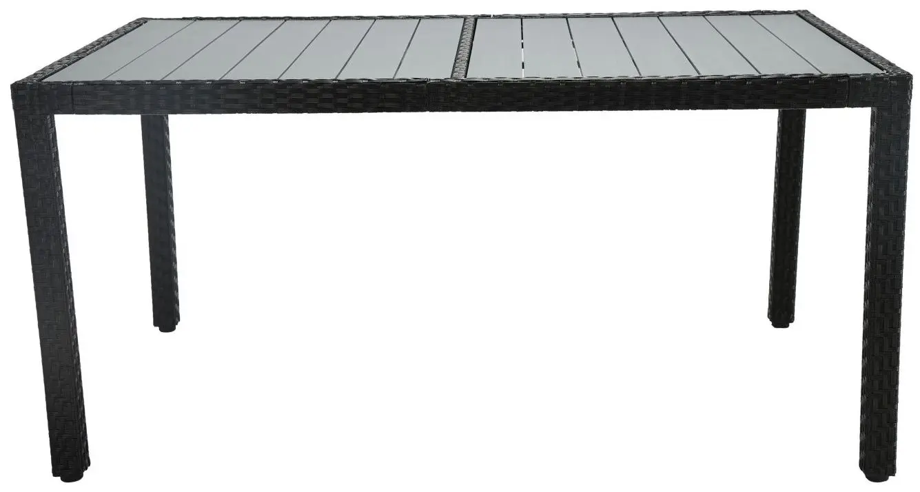 Outdoor-Sitzgruppe mit Tisch grau