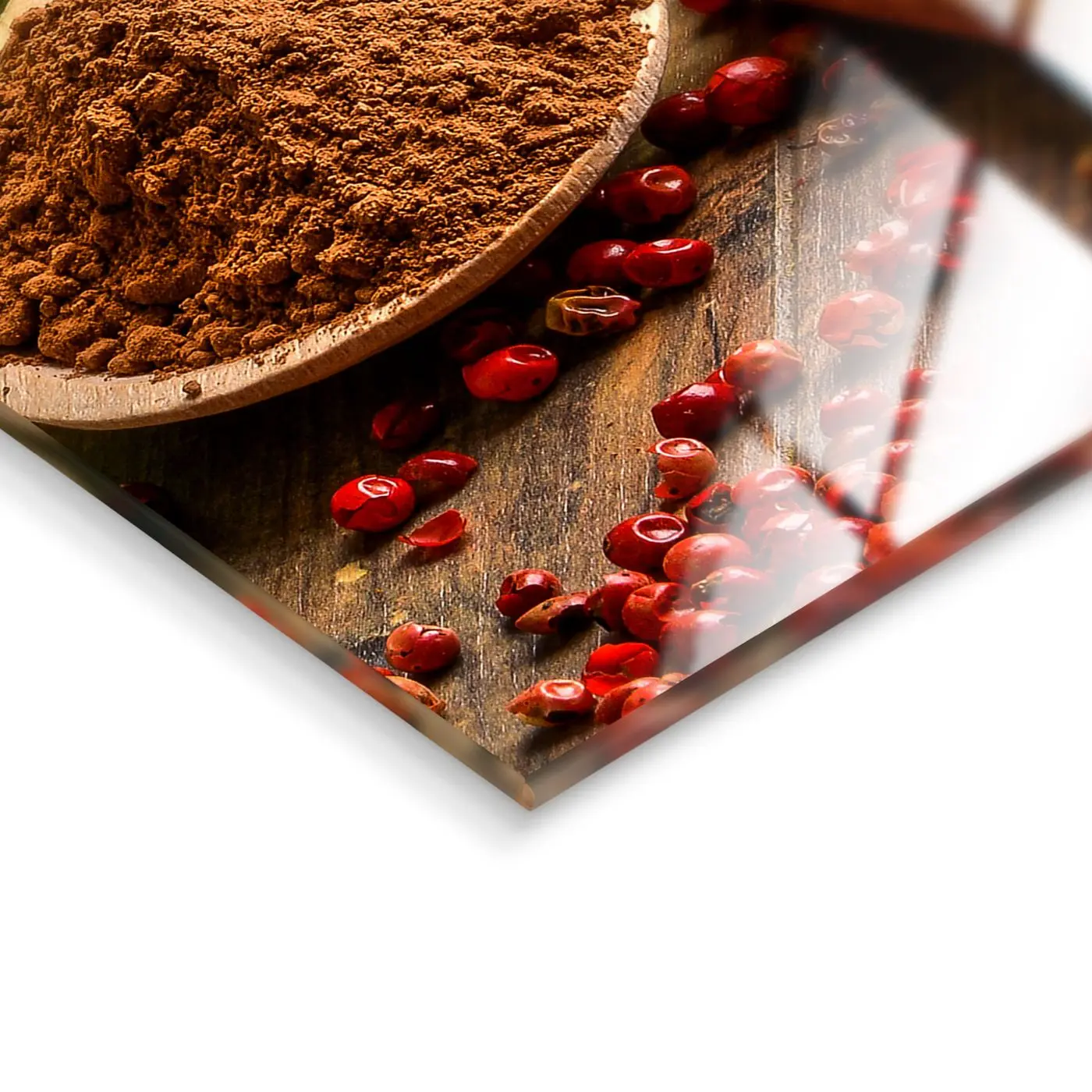 Glasbild Herbs ca. 30 x 30 cm