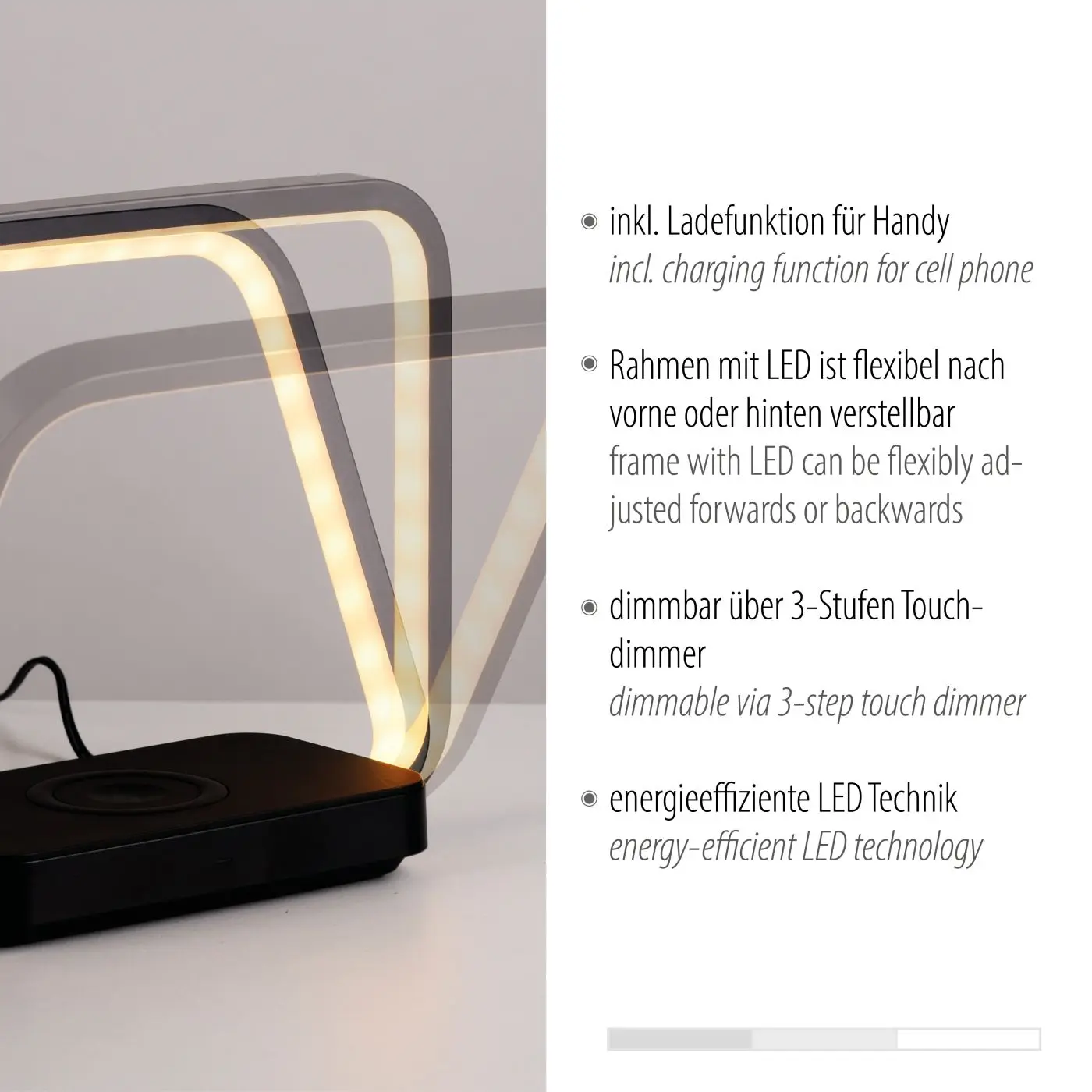 LED Tischleuchte Omari schwarz