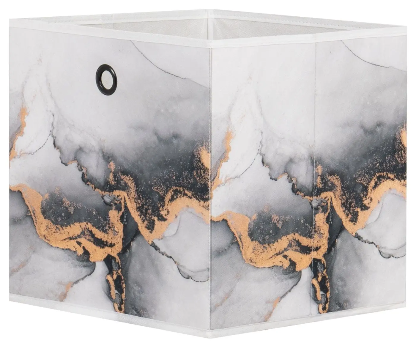 Faltbox Marmor grau / gold