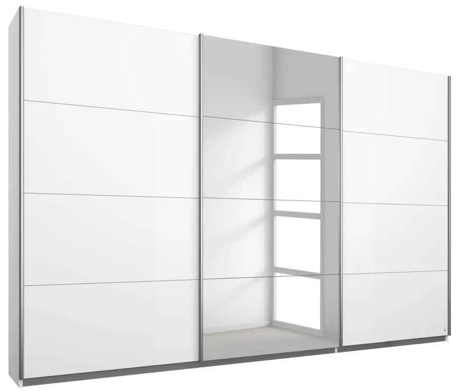 Schwebetürenschrank Kulmbach 3-türig weiß