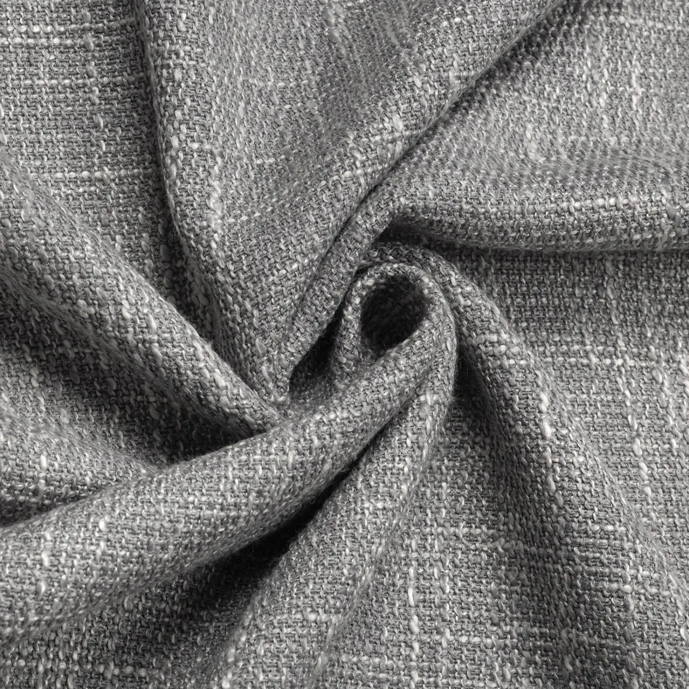 Ösenschal 140 x 245 cm grau