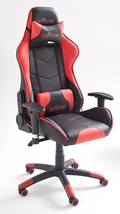 Gaming Stuhl MC Racing in schwarz/rot
