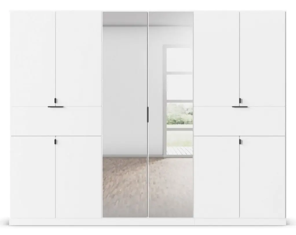 Drehtürenschrank Ticao 10-türig  weiß