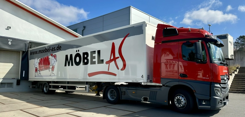 LKW von Möbel AS