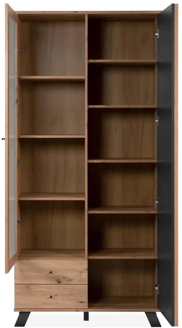 Vitrine Medan Artisan Eiche/anthrazit