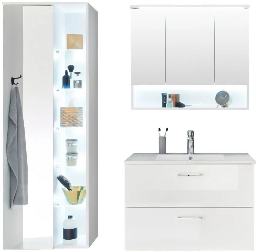 Spiegelschrank Best 80 weiß